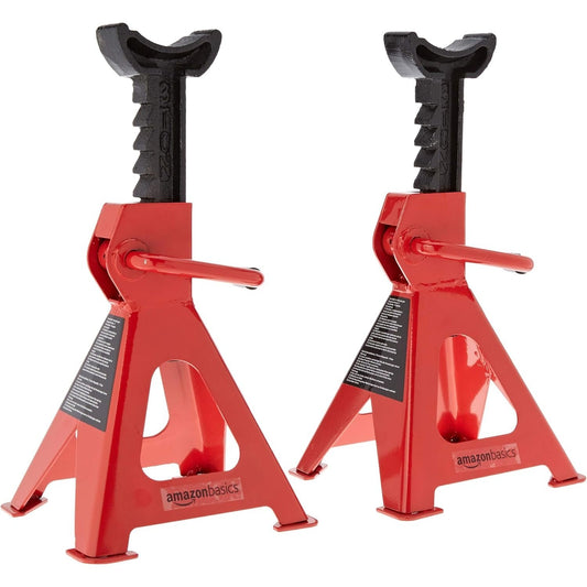 Amazon Basics - Steel Jack Stands, 3 Ton Capacity, 1 Pair