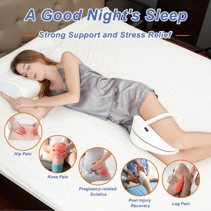 Litspot - Ergonomic Memory Foam Knee Pillow for Side Sleepers