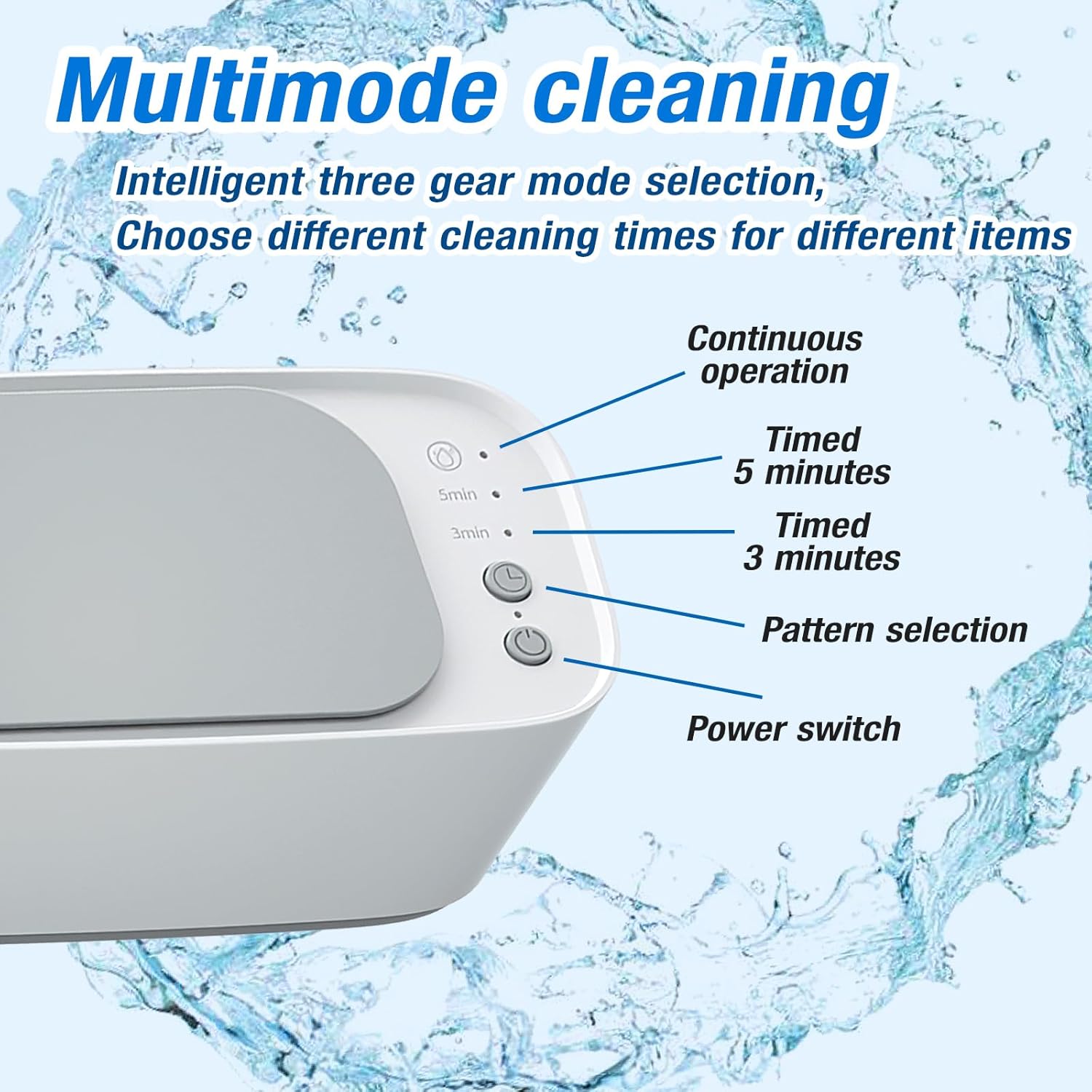 Jianglai - Ultrasonic Jewelry Cleaner, 48Khz Professional Portable Machine With Timer