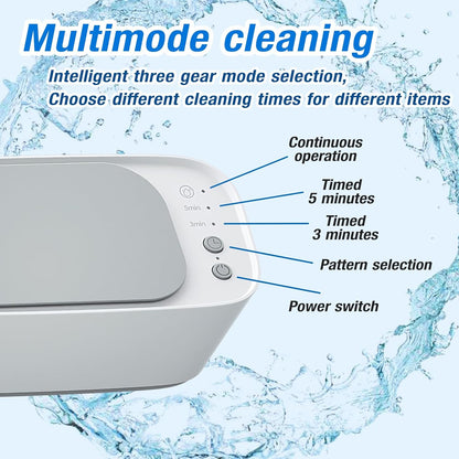 Jianglai - Ultrasonic Jewelry Cleaner, 48Khz Professional Portable Machine With Timer