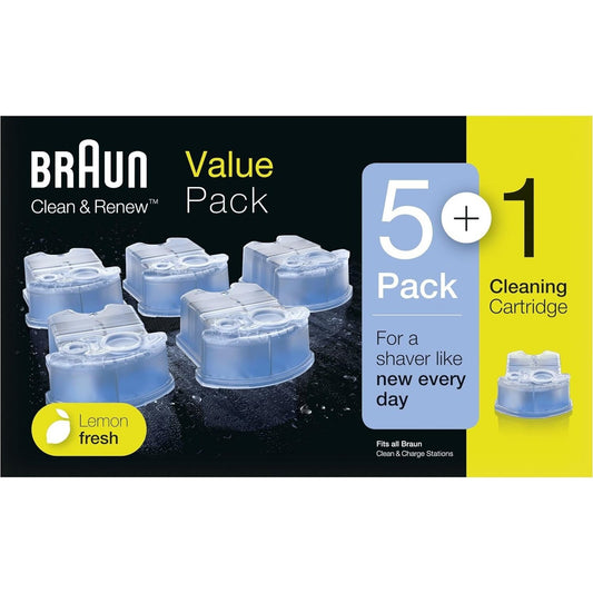 Braun - Ccr5+1 Clean & Renew Cleaning Cartridge, 6 Piece