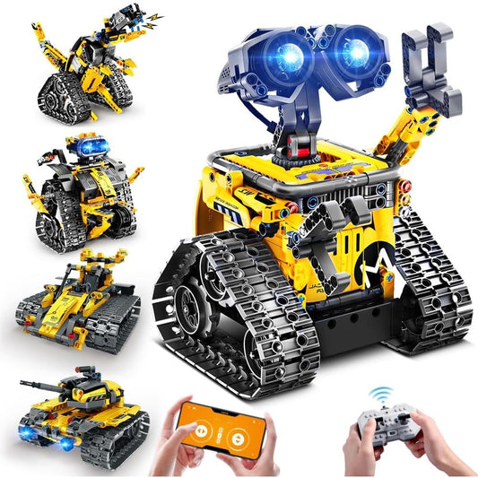 Insoon - Robot Toys For Kids Building Set, 520 Pcs App & Remote Control Kit