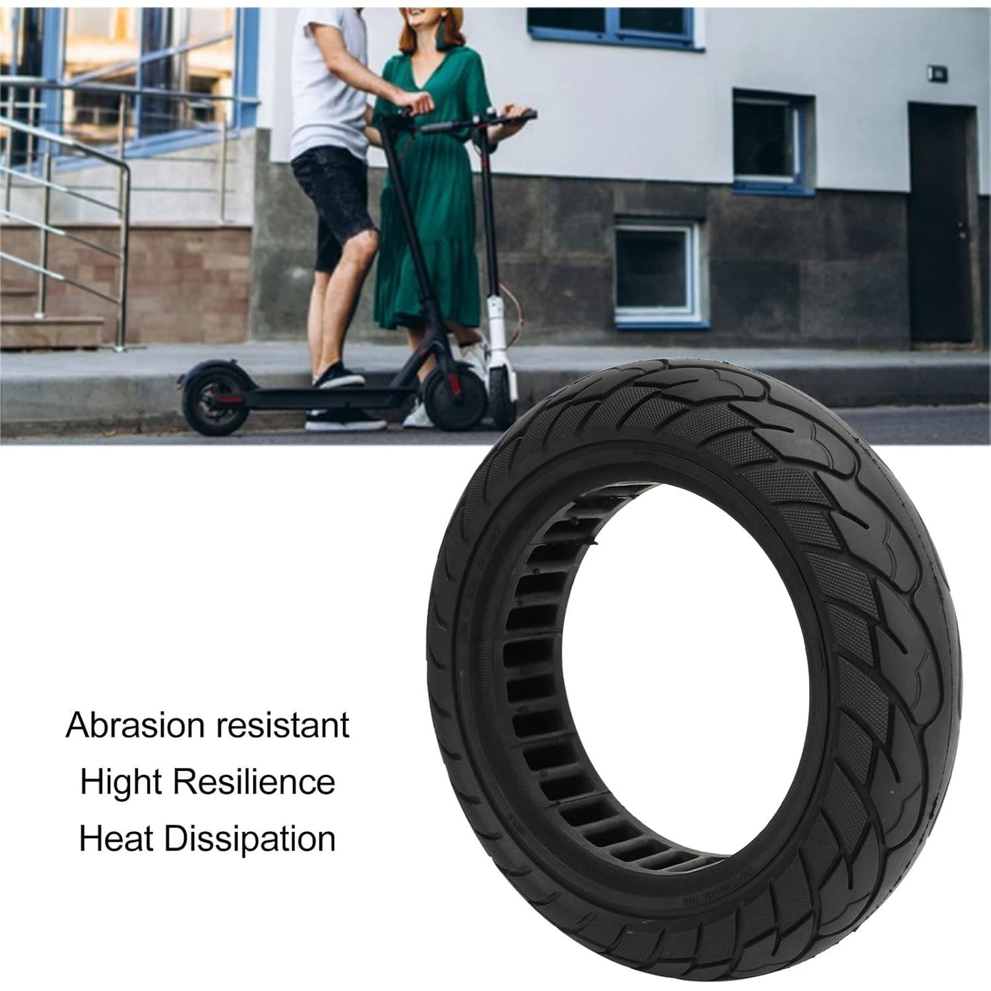 Pwshymi - Electric Scooter Non-Slip Explosion-Proof Tire Replacement