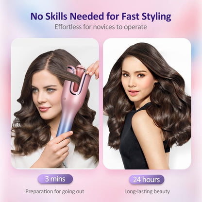 Moerae - Automatic Curling Iron, Adjustable Temperature, Quick Heating, Long-Lasting Curls