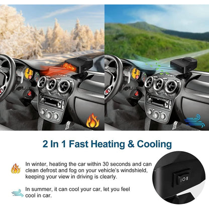 Qdreclod - 12V 150W Portable Car Heater & Defroster