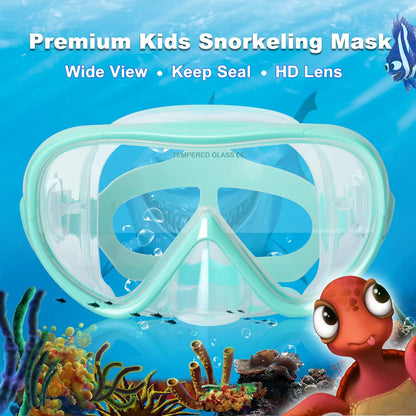 Top Vision Outdoor Sports - Kids Snorkel Diving Mask, 180Â° Panoramic Anti-Fog Lens