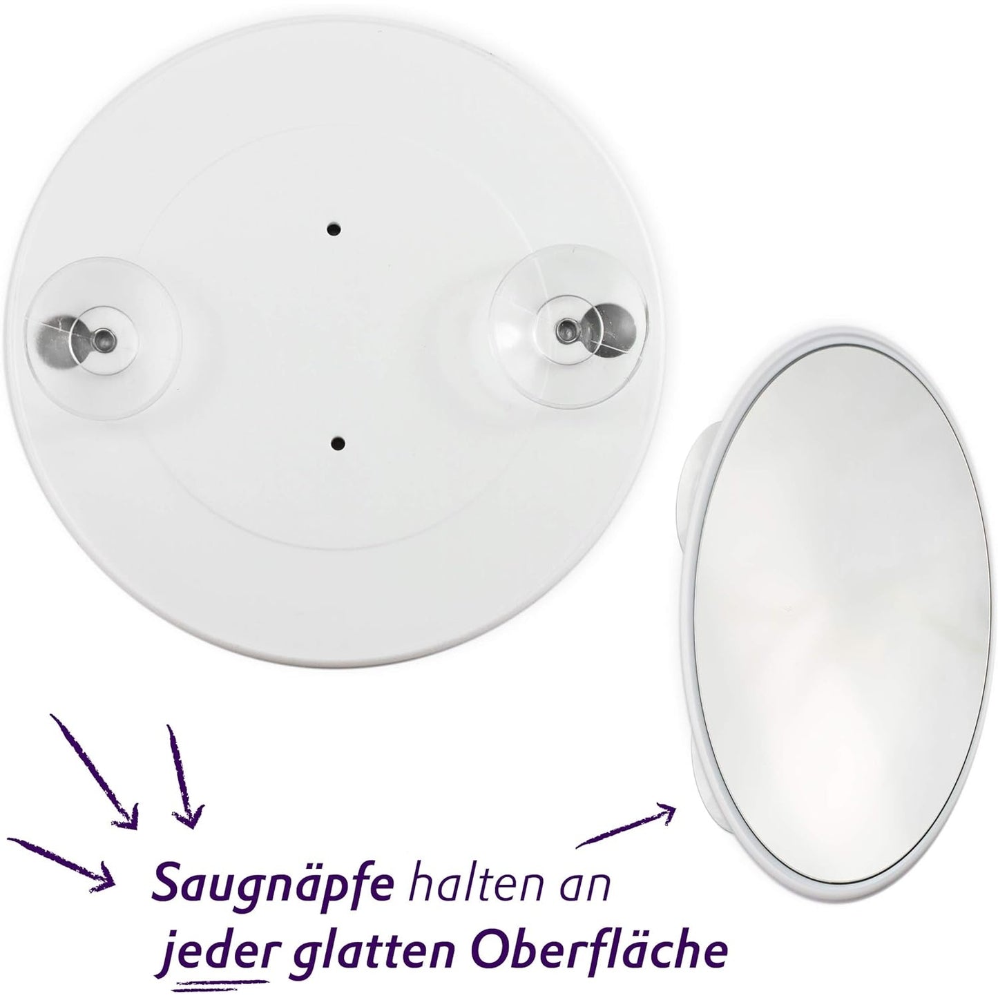 Fantasy - Miroir Rond Blanc Avec Grossissement Ø 8,5 Cm Multicolore