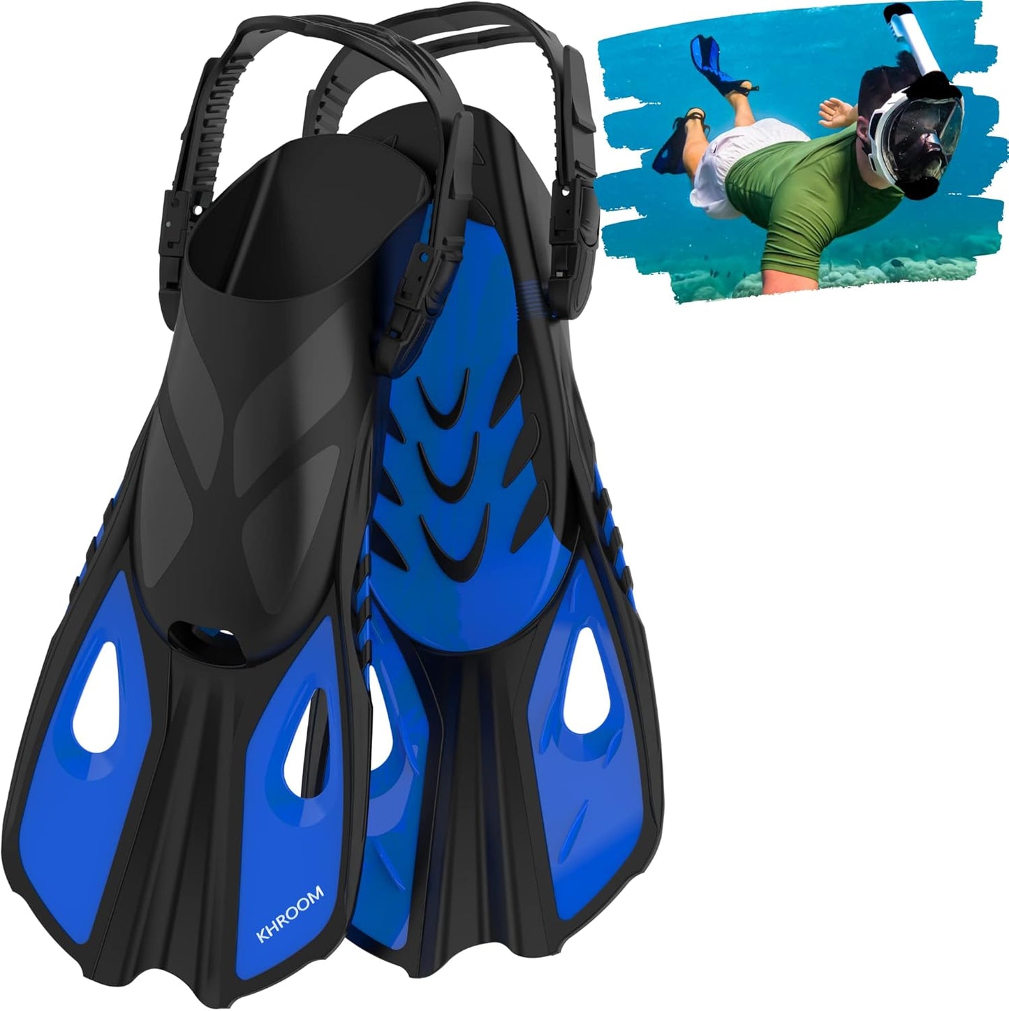 Crs Empire - Adjustable Snorkel Fins for Adults & Children