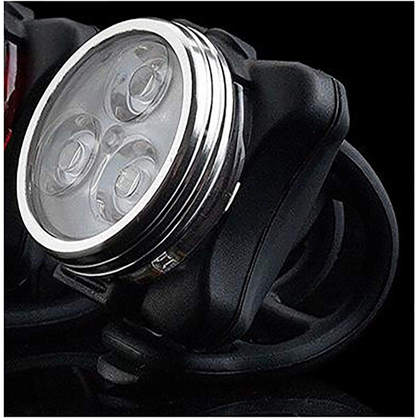 Stevo Approved - USB Rechargeable Bike Headlight & Taillight (Red/White)