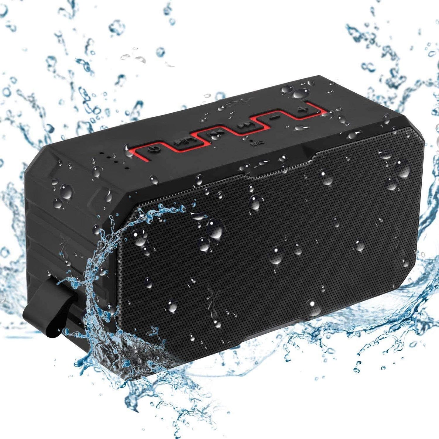 Jwcn - Portable Bluetooth Speaker With 3D Stereo, Extra Bass, IPX7 Waterproof