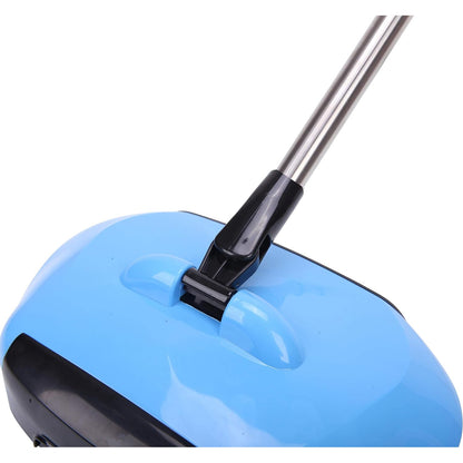 M-Cleaner - Stainless Steel Push Broom & Dustpan Vacuum Sweeper