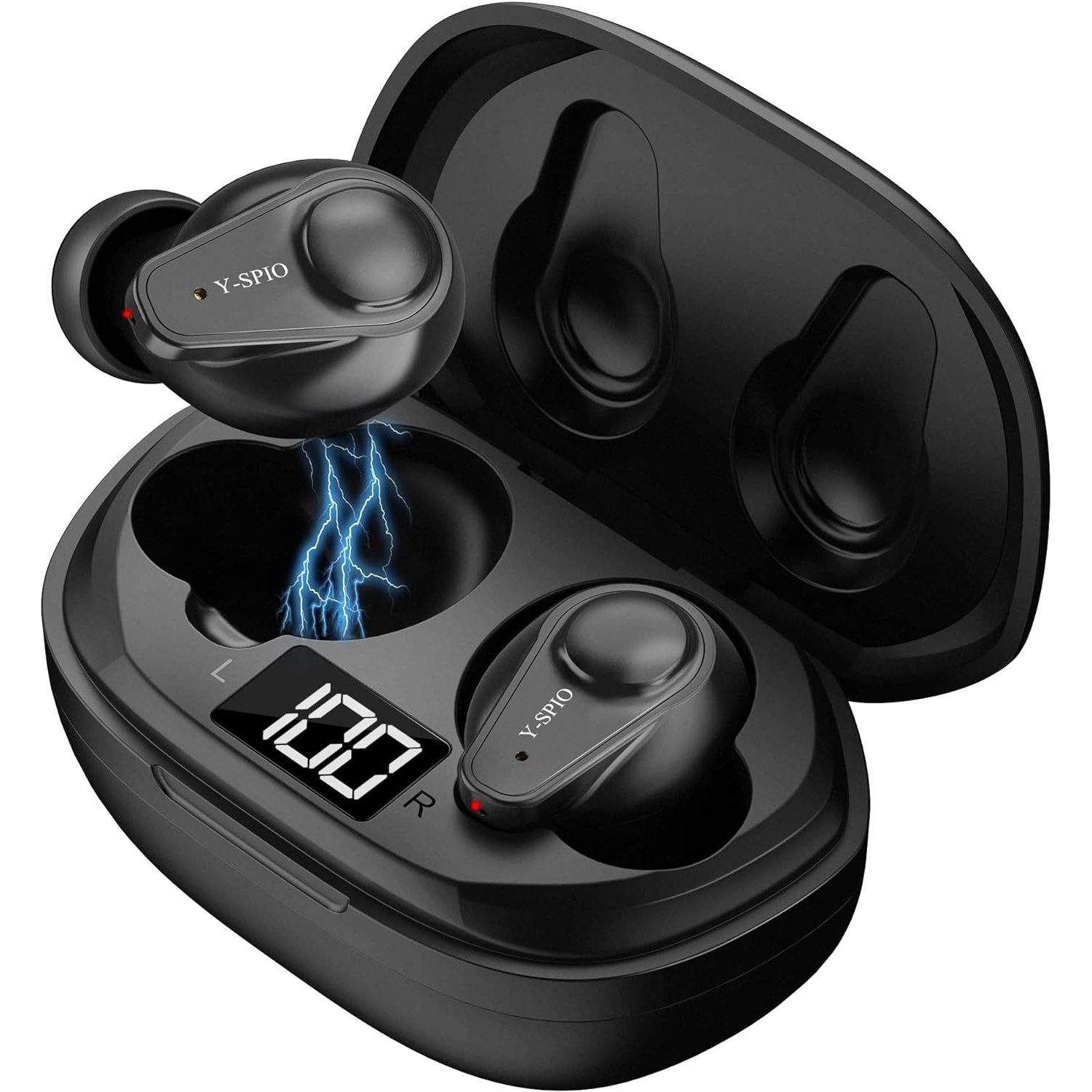 Spio - Y-Spio Wireless Earbuds Bluetooth 5.2 With HD Mic Touch Control