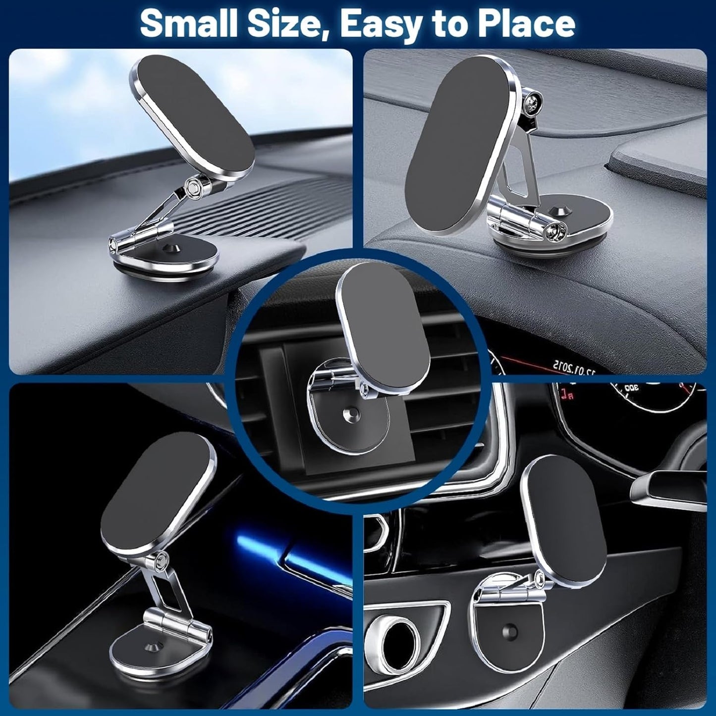 Chdfkkd - Magnetic Foldable Car Phone Holder With 900Â° Rotation