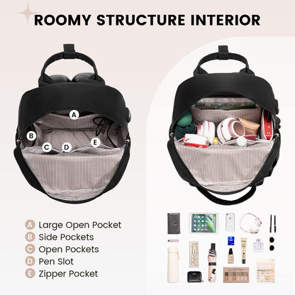 Lovevook - Mini Waterproof Backpack Purse With USB Port