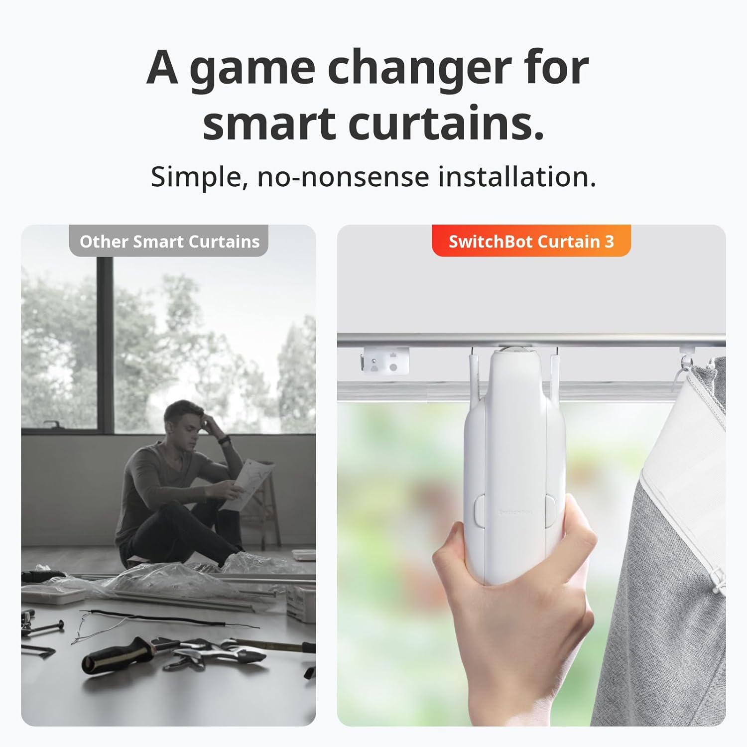 Wonderlabs - Switchbot Automatic Curtain Opener With Bluetooth & App Control