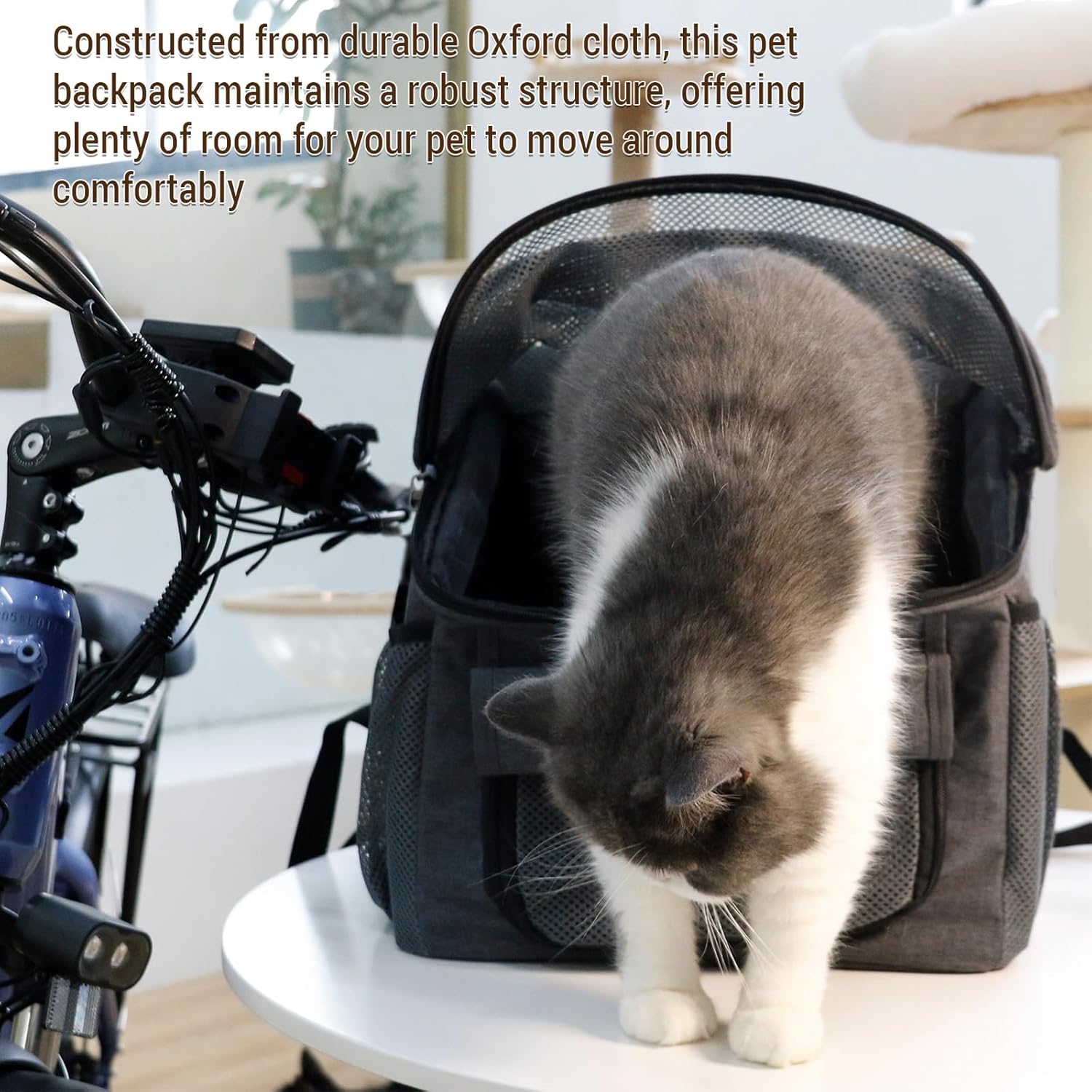 Generic - Dog Bike Basket Pet Carrier Backpack For Small Medium Pets