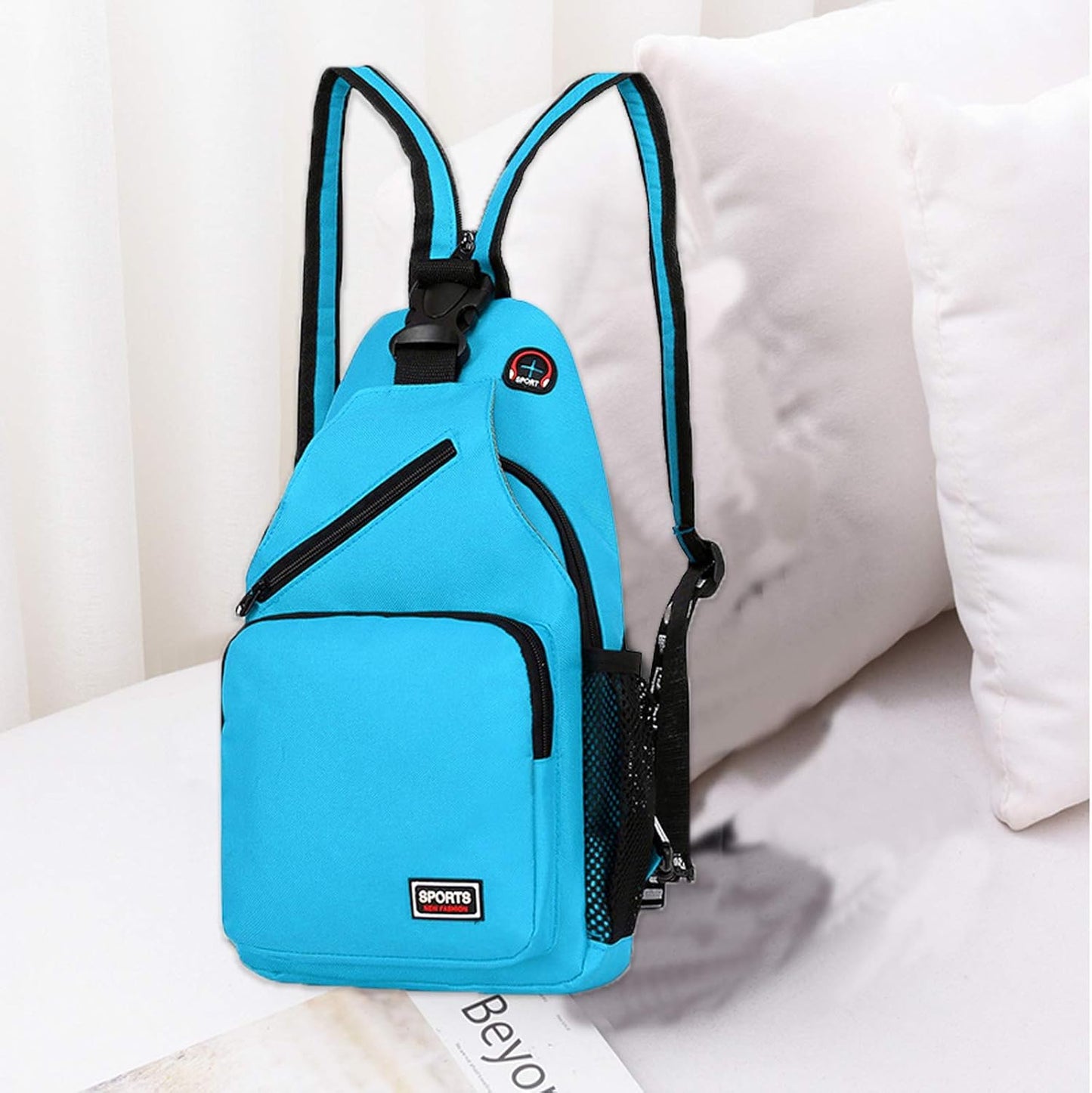 Fandare - Women Sling Bag With Earphone Hole, Multi-Function Crossbody Backpack