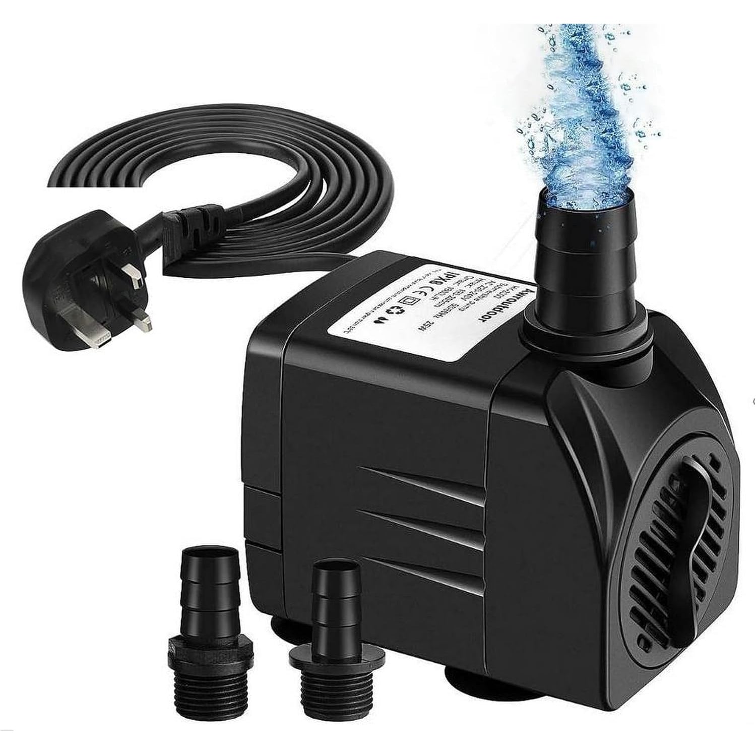 Atpwonz - Submersible Water Pump, 600L/H 10W, Ultra Quiet, For Small Ponds & Aquariums