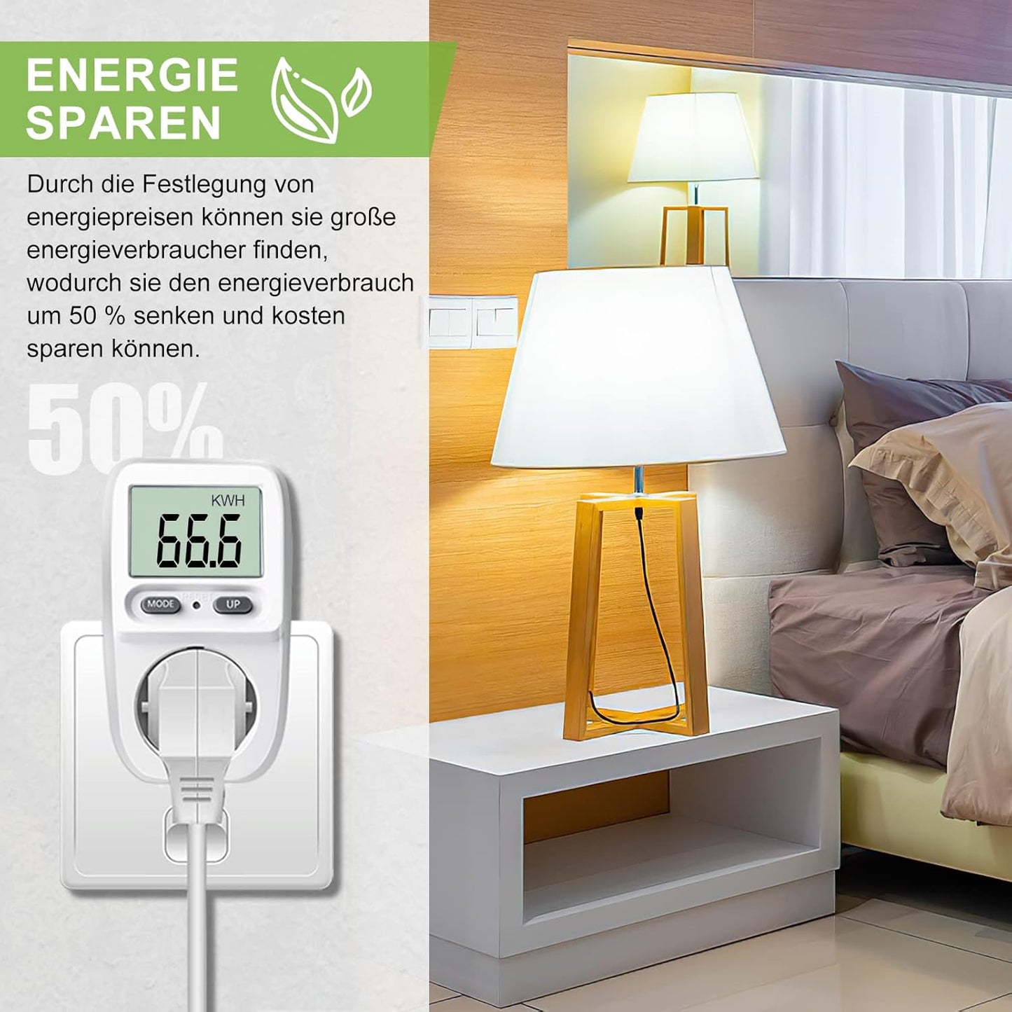 Zaeel - Energy Cost Meter With LCD Screen & Overload Protection