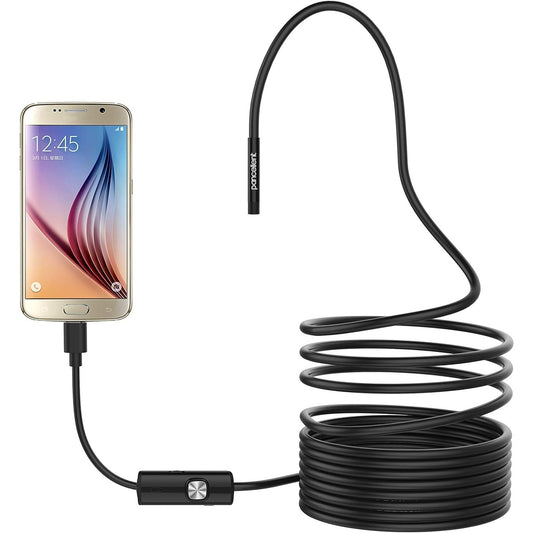 Pancellent - USB Endoscope 5.5mm Waterproof Borescope Camera with 6 LED and 3.5m Cable