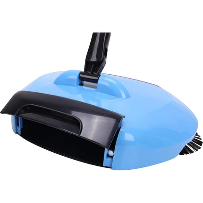 M-Cleaner - Stainless Steel Push Broom & Dustpan Vacuum Sweeper