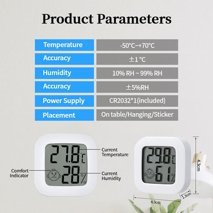 Pngos - Digital Indoor Thermometer Hygrometer High Accuracy