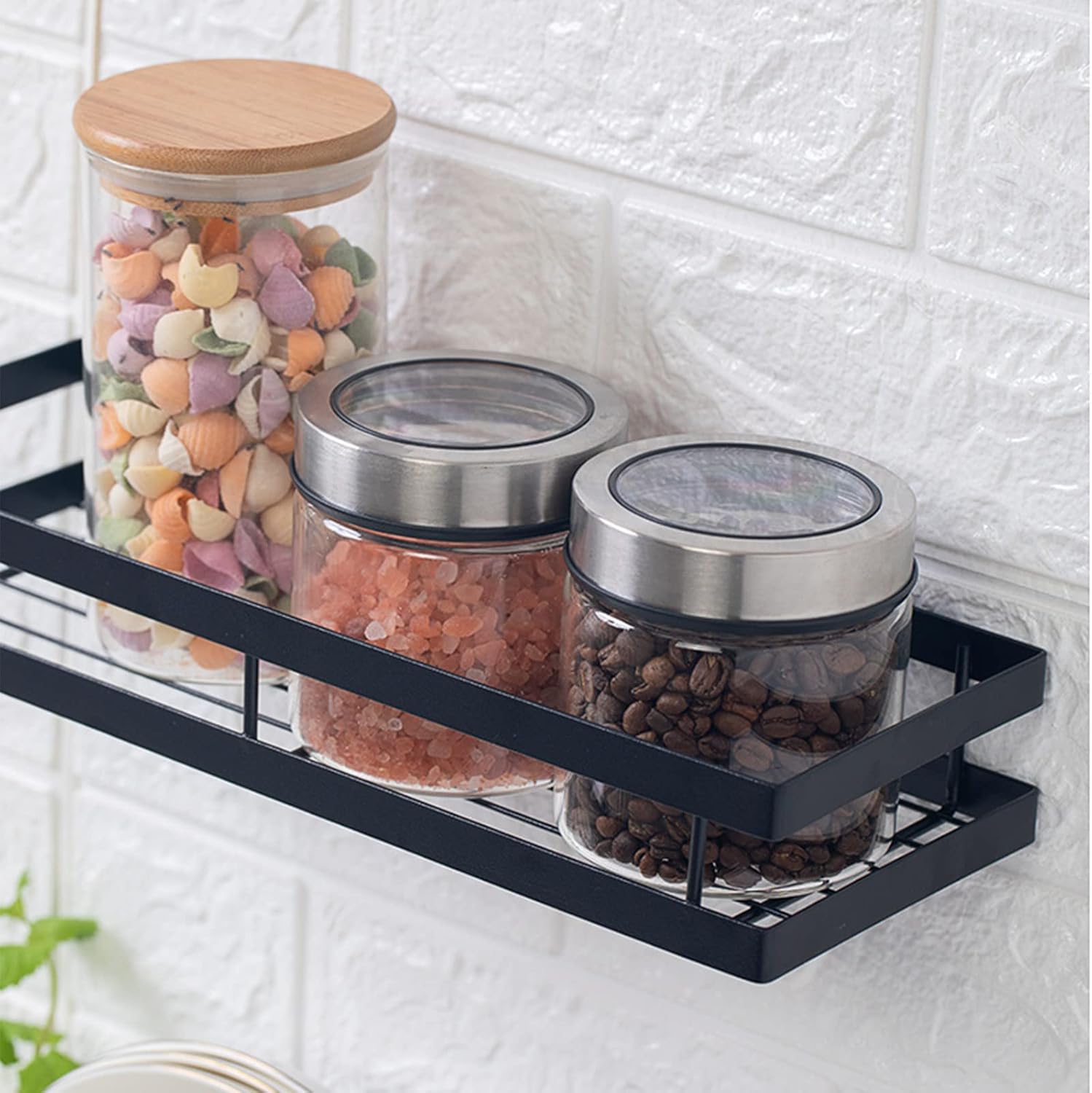 Czkdtt - Black Hanging Spice Rack Organizer For Kitchen And Bathroom