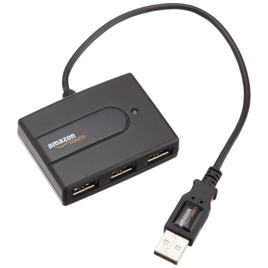 Amazonbasics - 4-Port USB 2.0 Ultra-Mini Hub Adapter