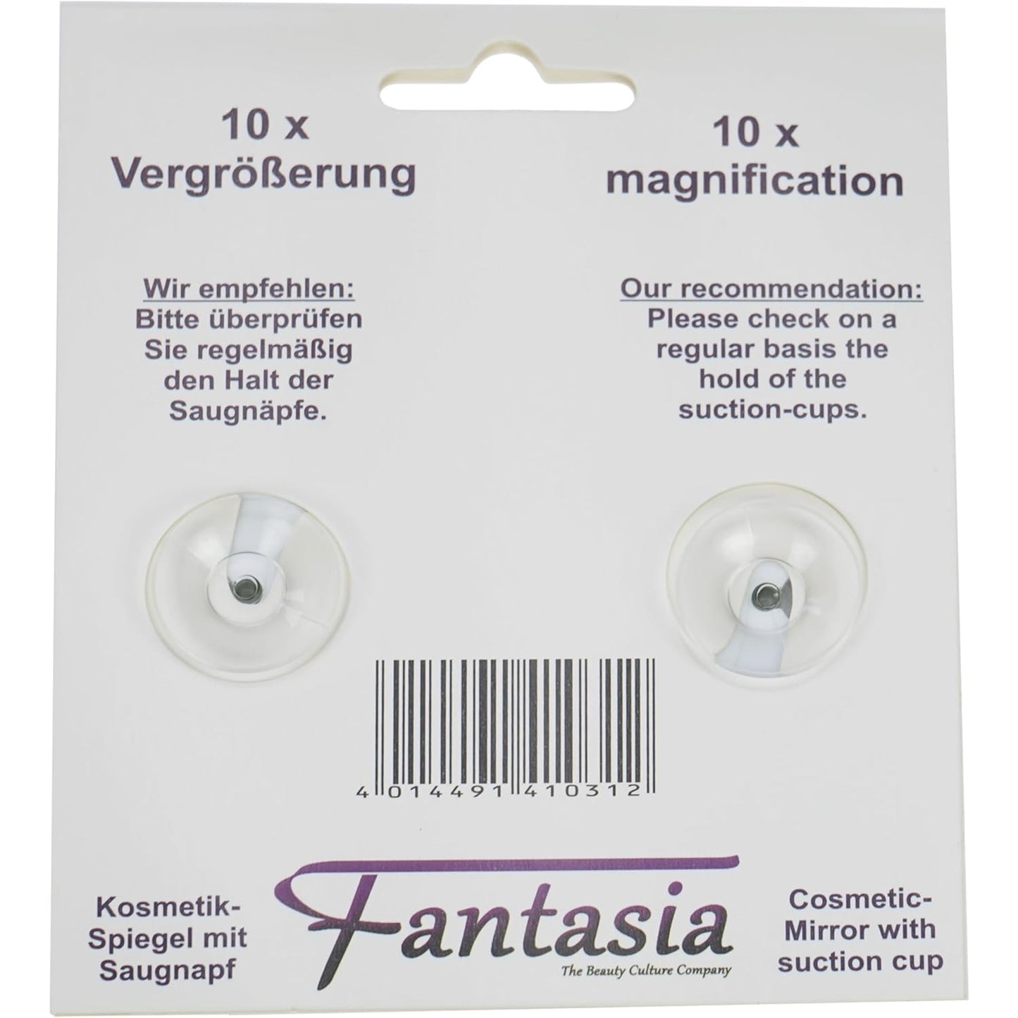 Fantasy - Miroir Rond Blanc Avec Grossissement Ø 8,5 Cm Multicolore