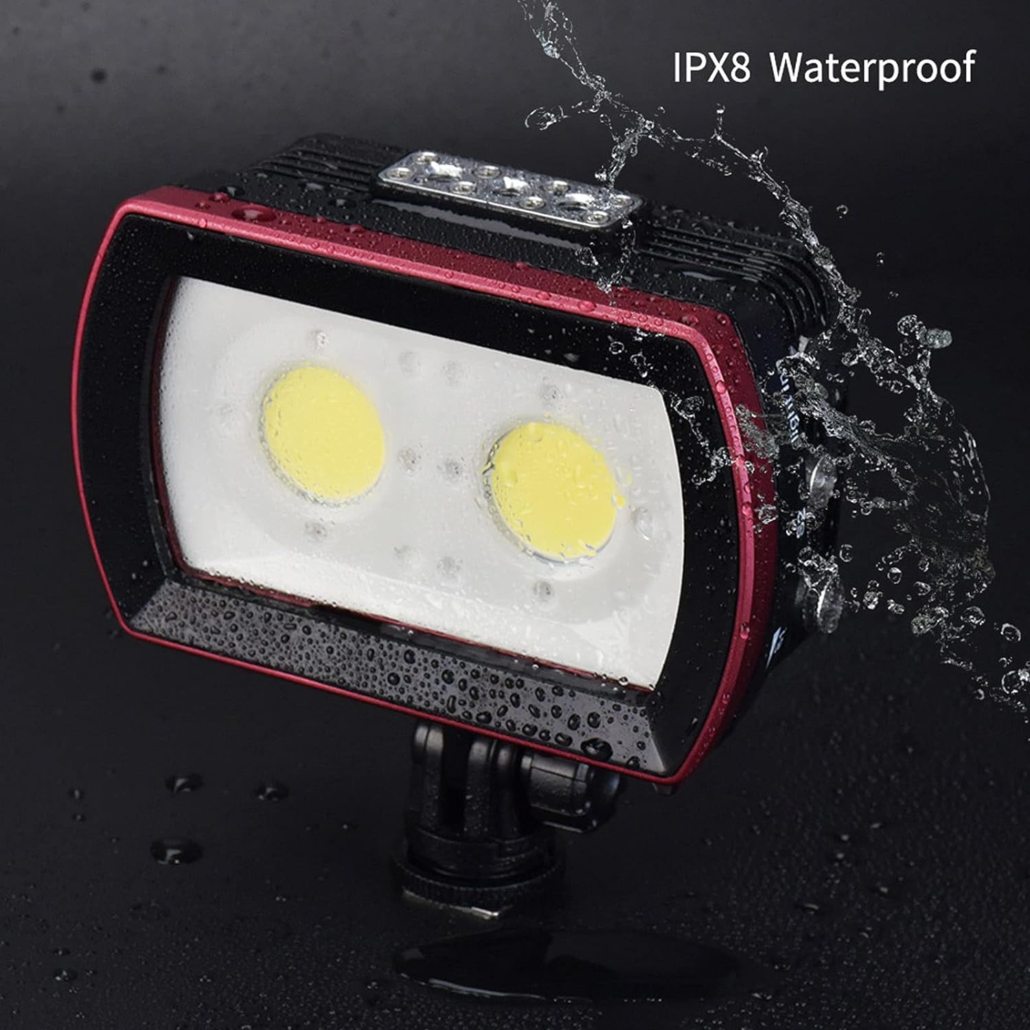 Sl21 - 40M Waterproof LED Video Light, 7000-7500K Dimmable Diving Light