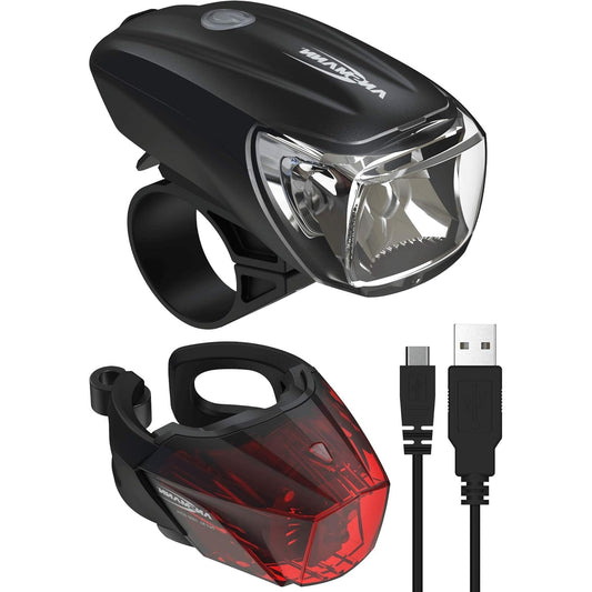 Ansmann - Rechargeable Bike Light Set With Front And Rear Lights