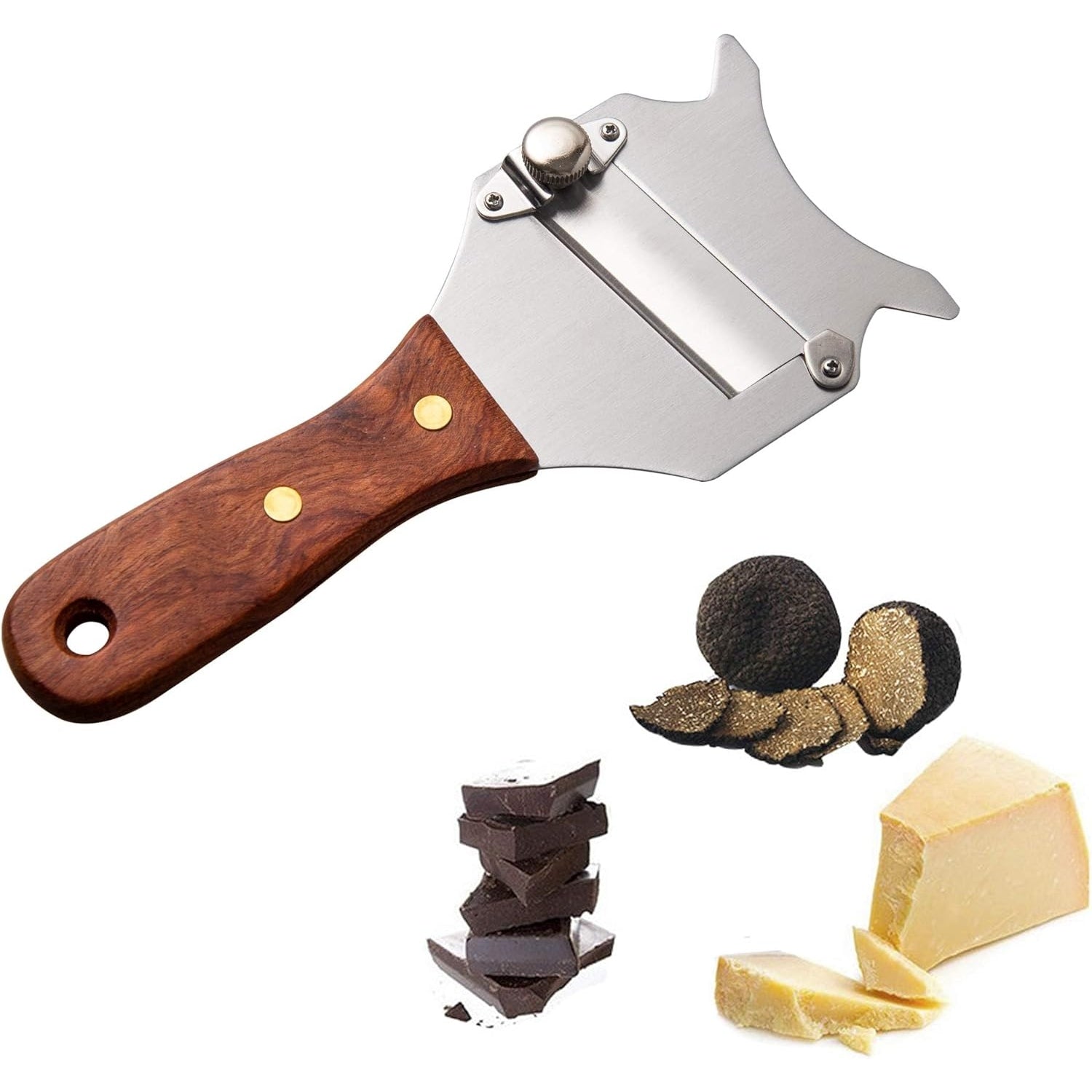 Imeea - Truffle Slicer Shaver Stainless Steel With Wood Handle