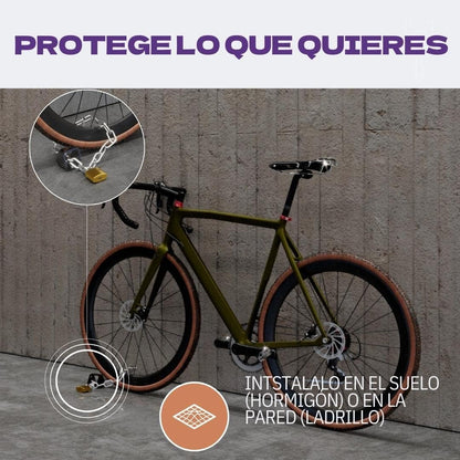 Zamurano - High Security Anti-Theft Anchor For Bikes And Motorcycles