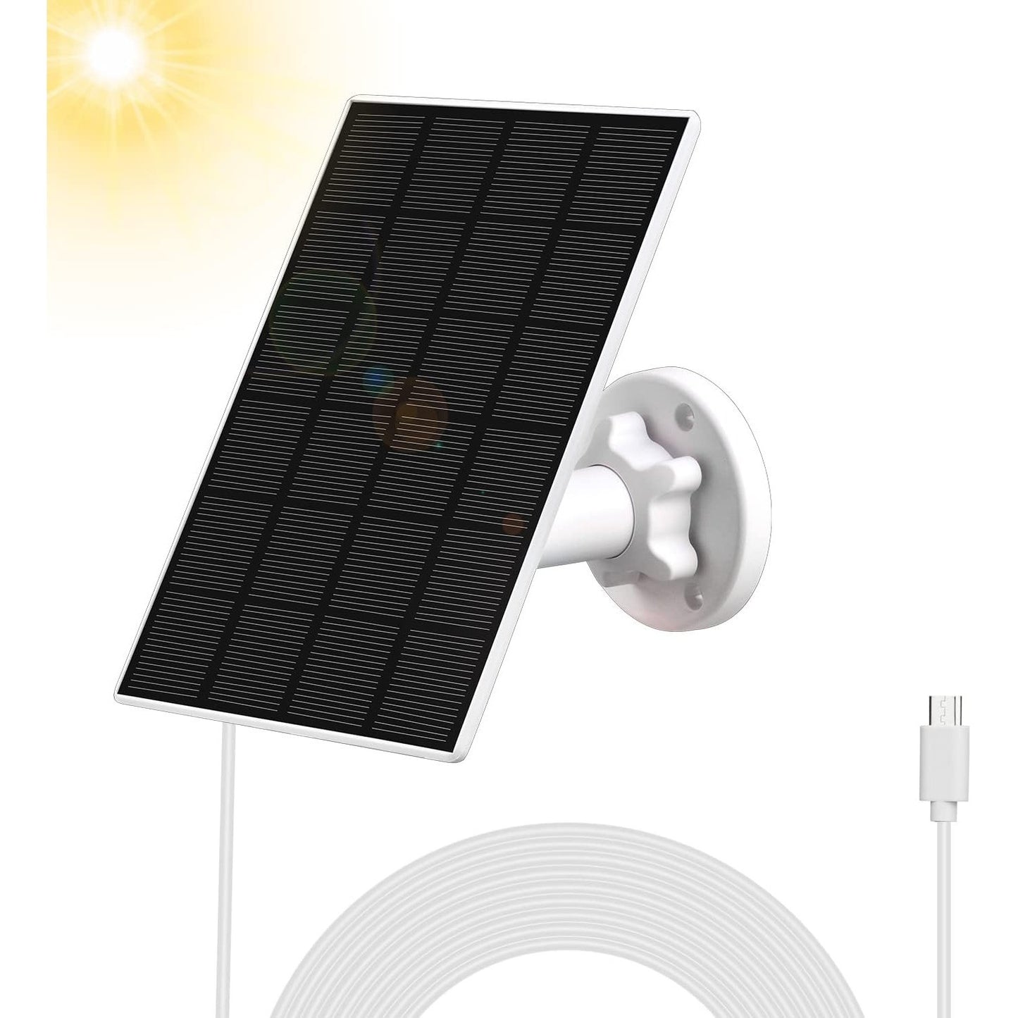 Viewzone - USB Solar Panel Charger for Outdoor Wireless Security Camera