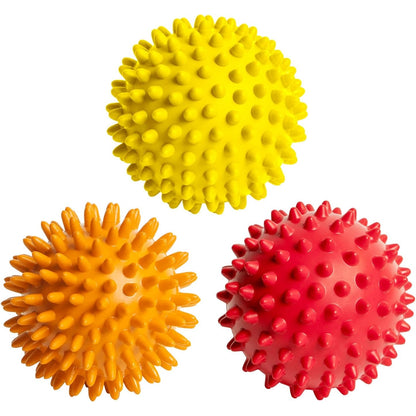 Riknetus - Spiky Massage Balls For Feet, Back, Hands, Muscles - Firm, Medium, Soft