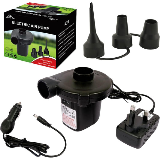 Vivo Technologies - Portable AC Electric Air Pump With 3 Nozzles For Inflatables