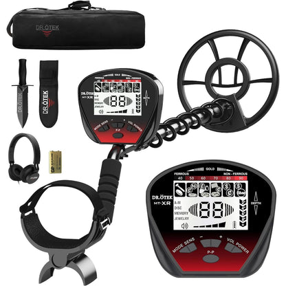 Dr.Ã–tek - Professional Waterproof Metal Detector With LCD & IP68 Coil