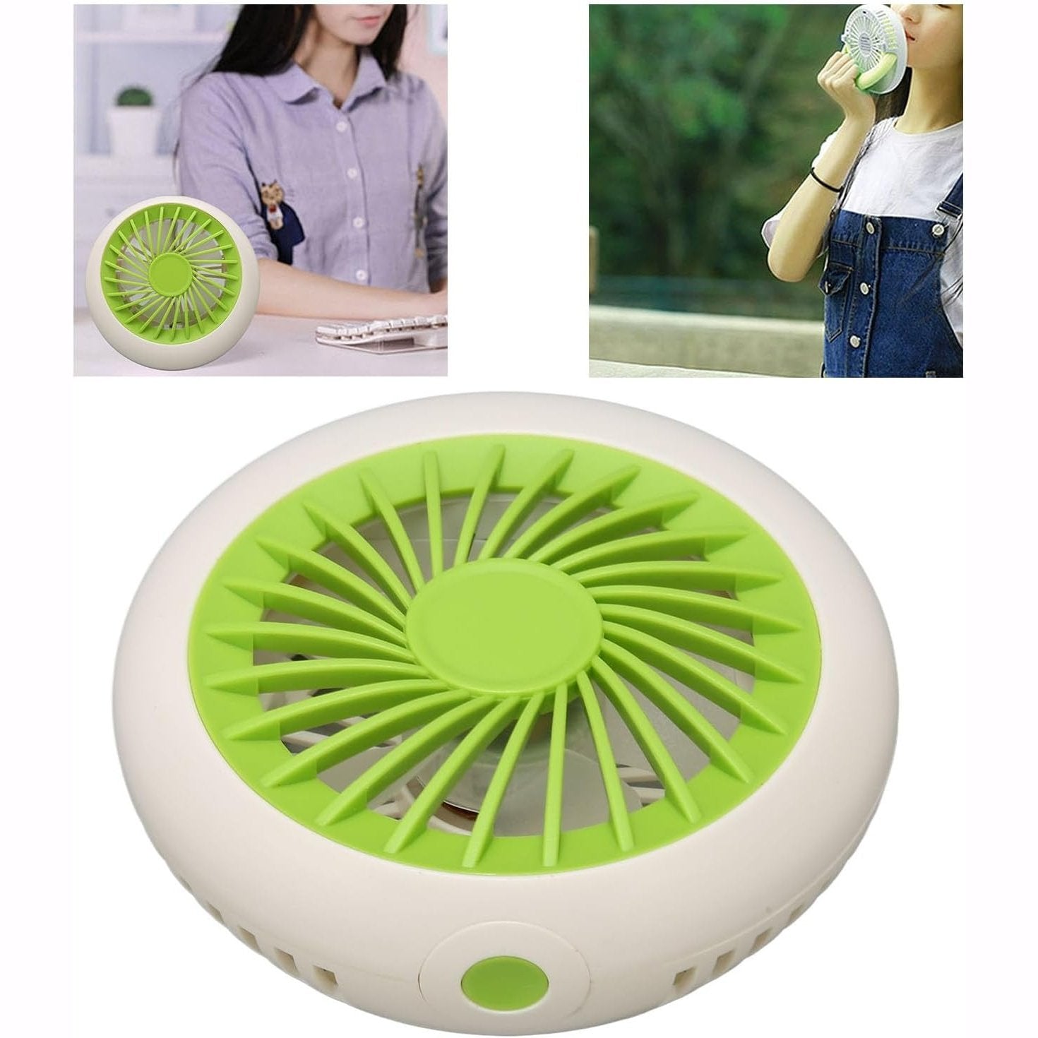 Zudoo - Portable Quiet 3 Speed USB Desk Fan (Green)