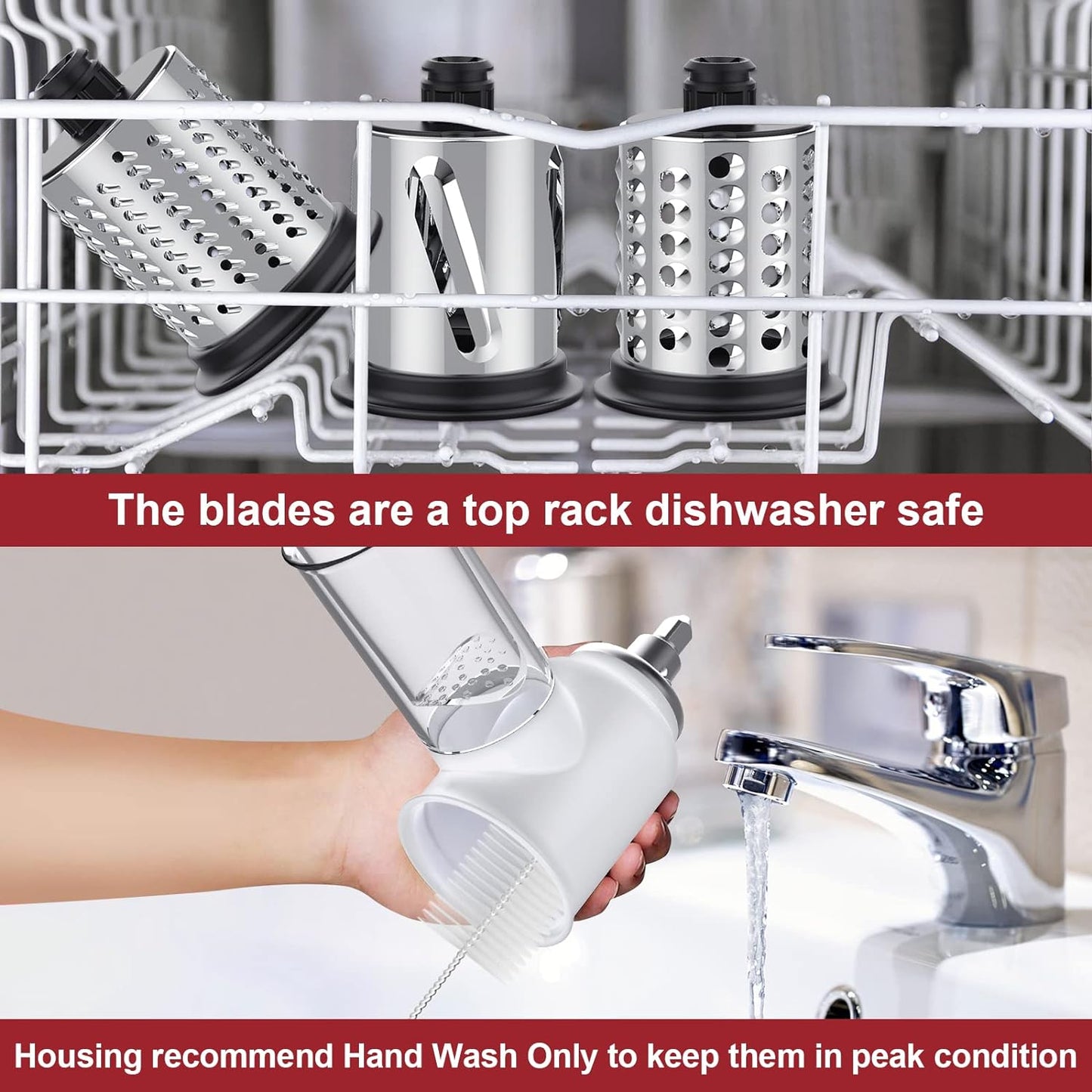 Homelike - Slicer Shredder Attachment for Kitchenaid Stand Mixers