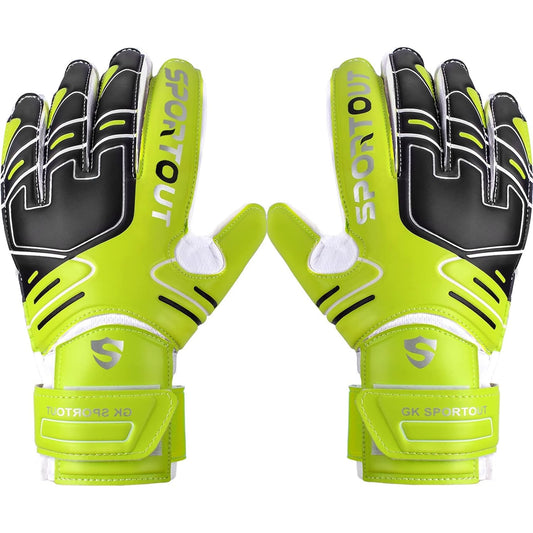 Sportout - Goalkeeper Gloves With Finger Protection For Kids And Adults