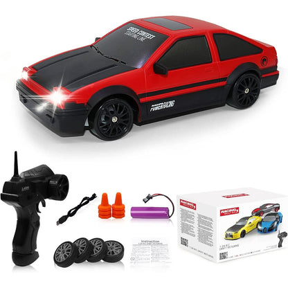 Desdoni - Remote Control Drift Car 2.4Ghz 1:24 Scale 4Wd With Led Lights