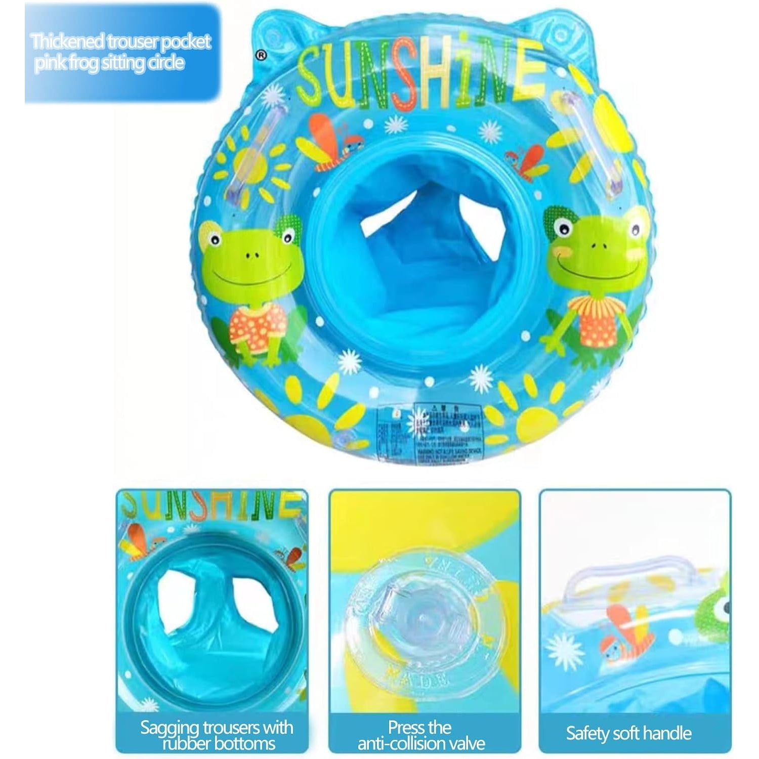 Poylkjgyt - Baby Inflatable Swimming Ring With Float Seat