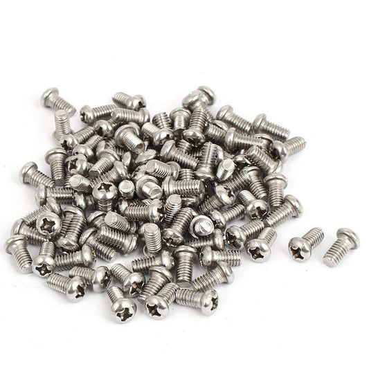 Kinpar - 304 Stainless Steel M2 Phillips Pan Head Screws (M2 x 6mm)