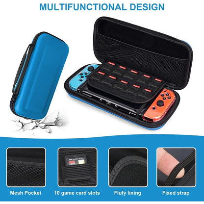 Vicloon - 10-In-1 Nintendo Switch/Switch Oled Carry Case, Blue