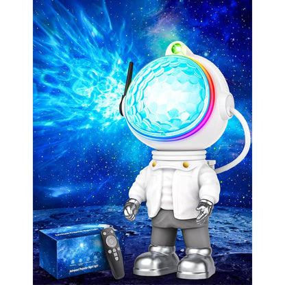 Lbstp - Astronaut Galaxy Star Projector Light With Timer & Remote Control