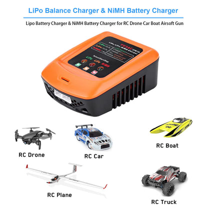 Hd - Lipo Balance Charger With Power Supply For Lipo/Life/Nimh Batteries