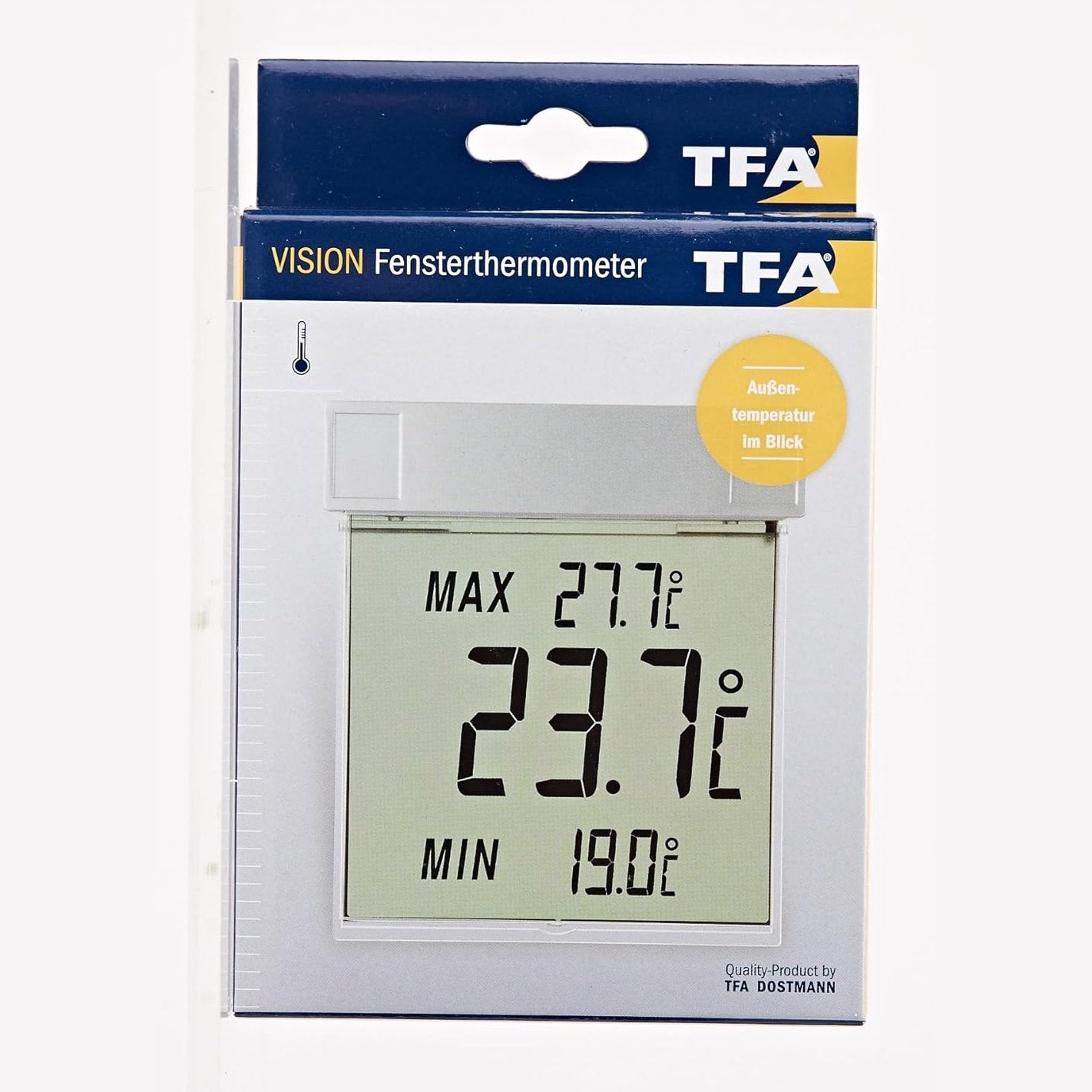 Tfa Dostmann - Vision Digital Window Thermometer, Large Display