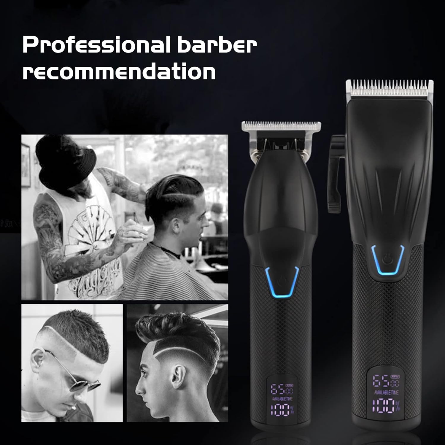 Layhou - Professional Electric Hair Clipper Set With LCD Display