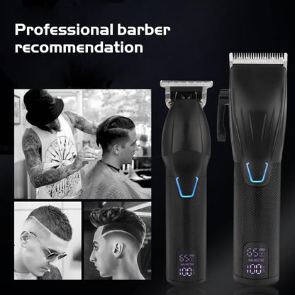 Layhou - Professional Electric Hair Clipper Set With LCD Display