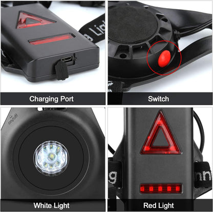 Image - USB Rechargeable Waterproof Chest Light for Running & Outdoor Sports